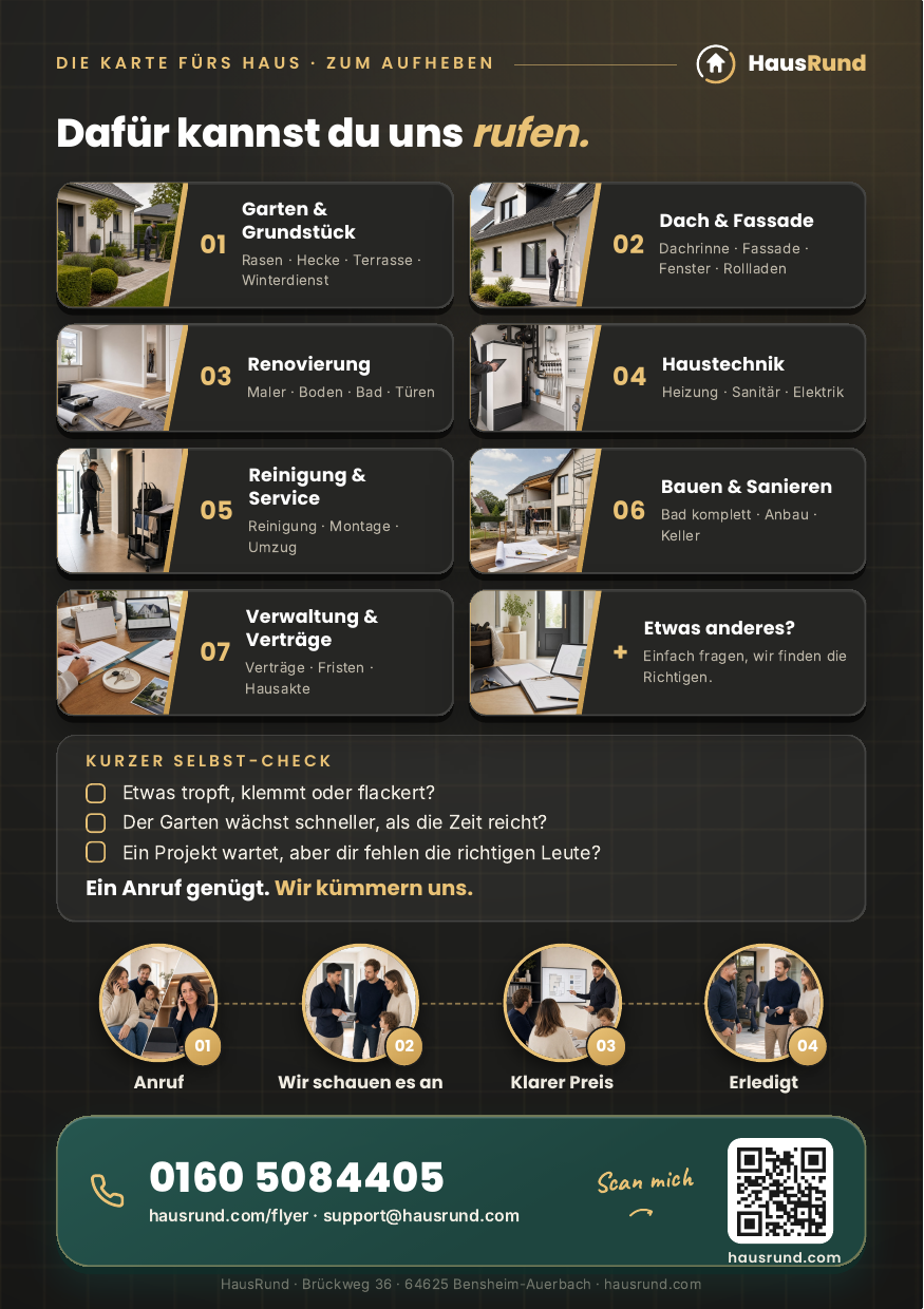 Flyer Rückseite · HausRund